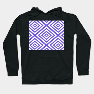 Abstract geometric pattern - blue and white. Hoodie